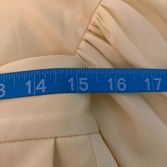 NWT The Kemist Set 2pc Womens Sz 10 12 Yellow Button Up Blouse Pleated Shorts - Picture 11 of 16